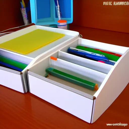 Using a Plastic Desk Drawer Organizer