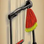 Broom and Mop Holders Wall Mounted