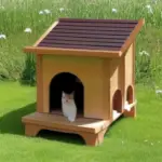 A Wooden Cat House Is A Great Choice For Outdoor Use