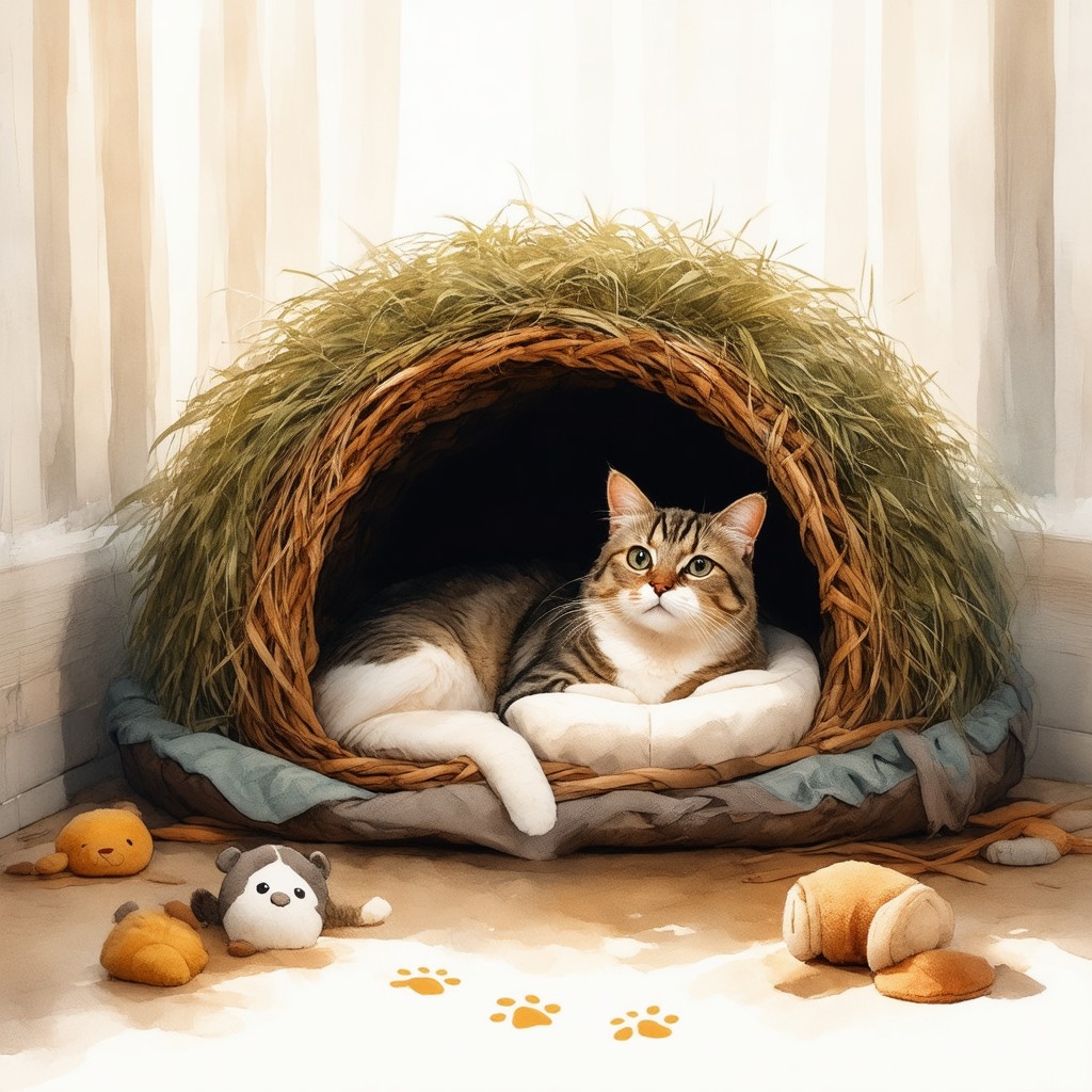 cat bed cave 335656