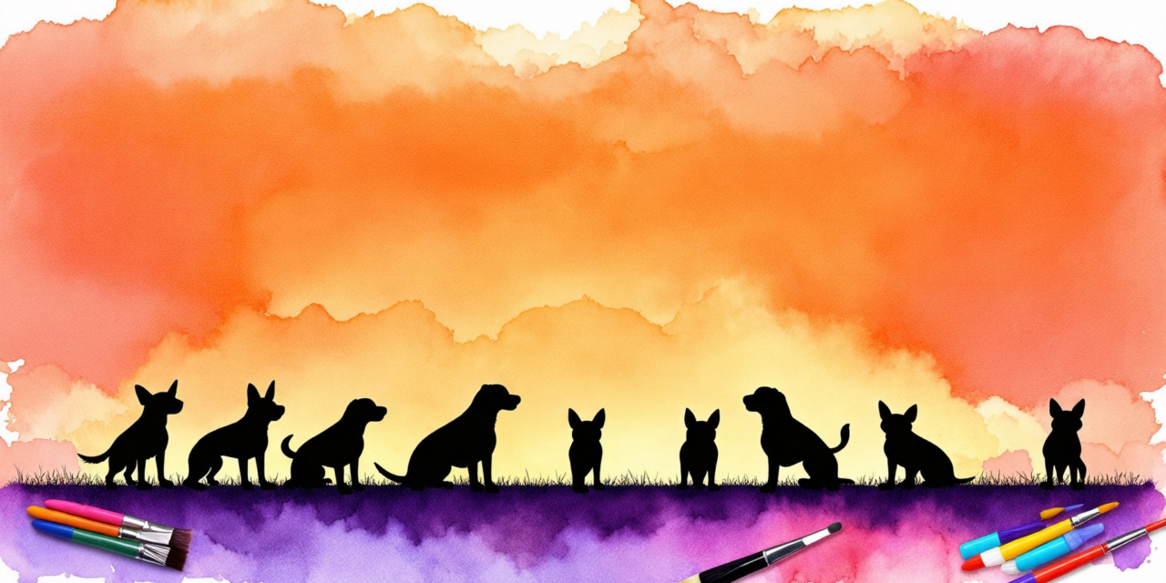 Creating Stunning Dog Silhouettes: Tips for Crafting Art, Identifying Cuddly Breeds, and Exploring Fun Dog Portrait Apps