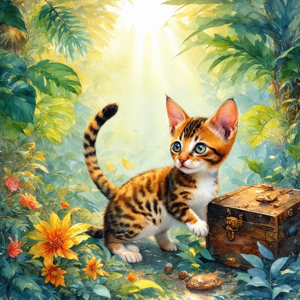 rusty spotted cat kitten 506420