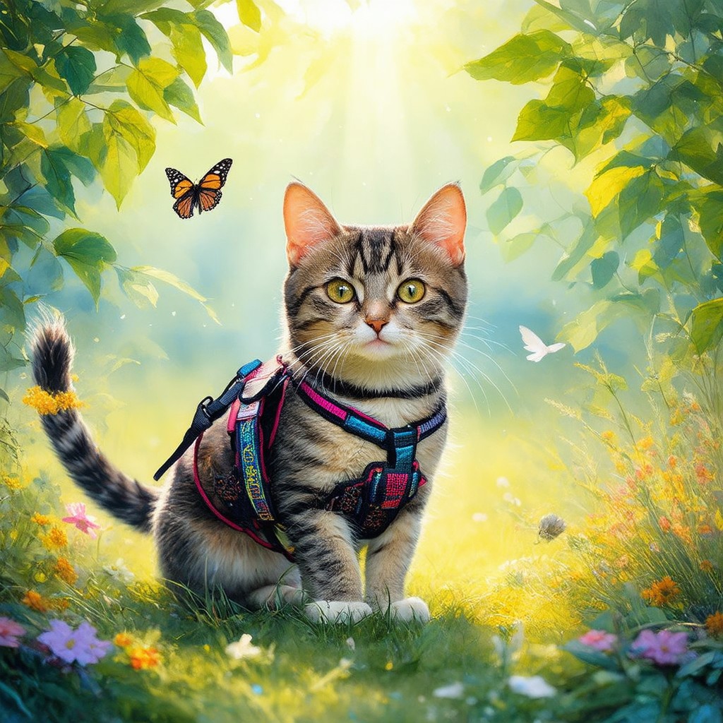 cat harness and leash 408759