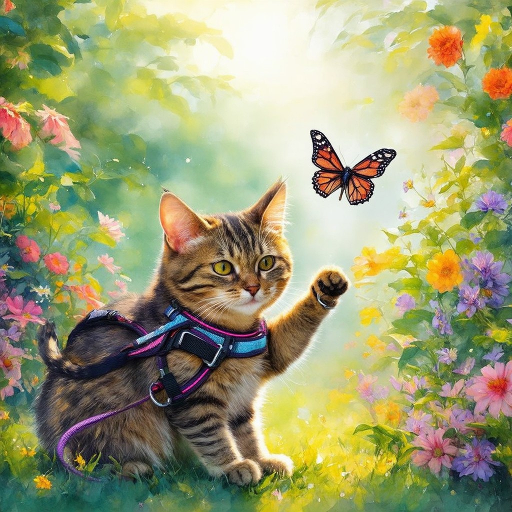 cat harness and leash 412771