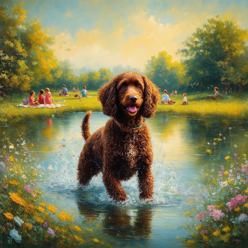 irish water spaniel 495204