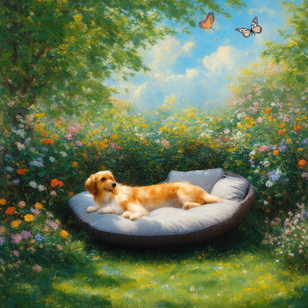 outdoor dog bed 539258