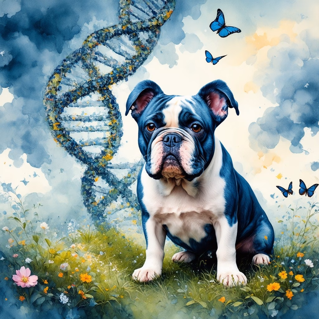 blue merle bulldog 484483
