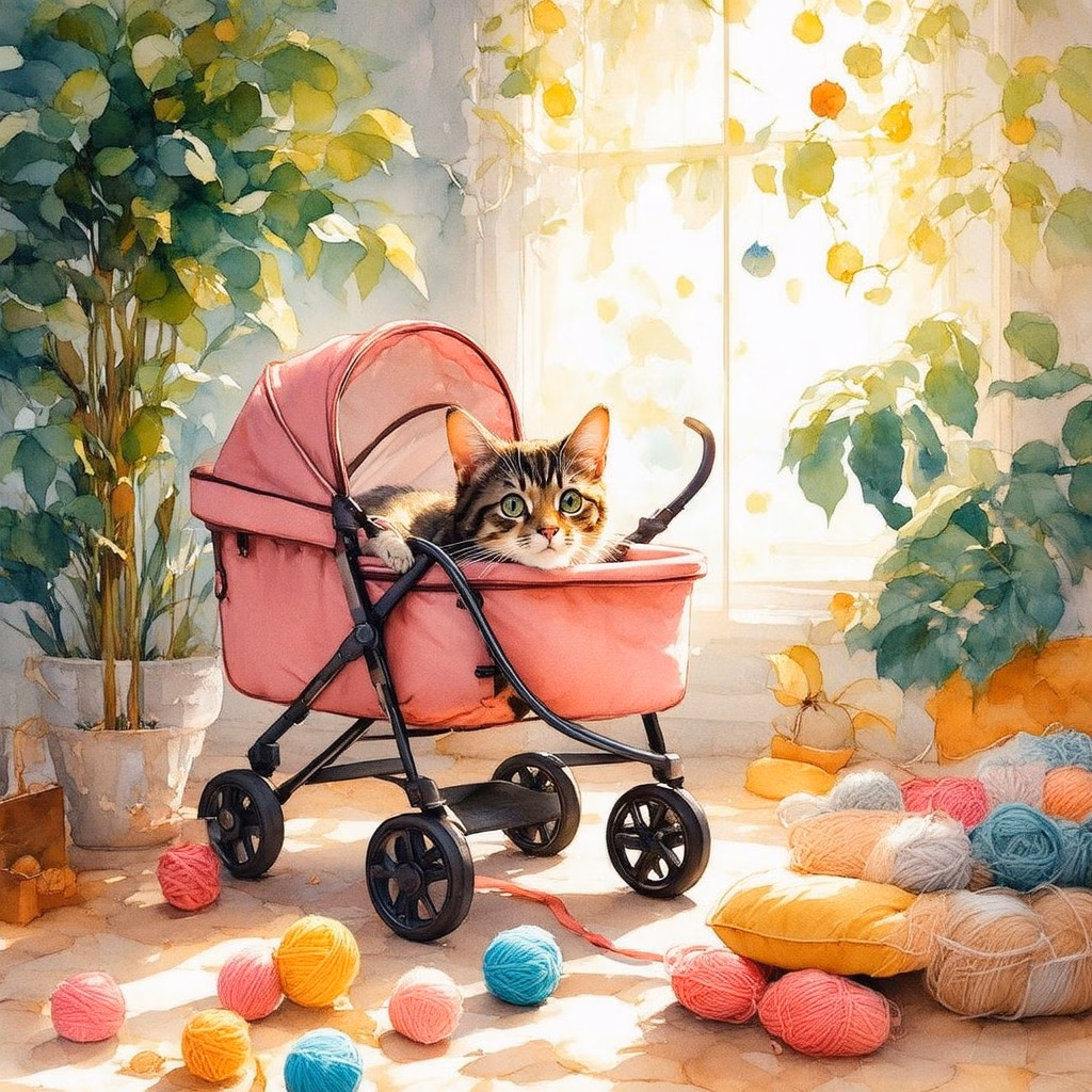 cat stroller 459236