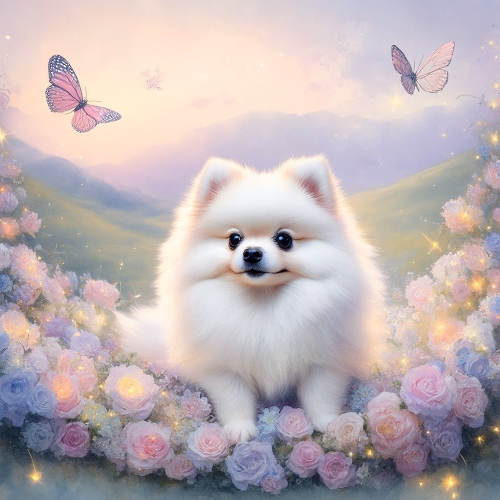 white pomeranian puppy 259532