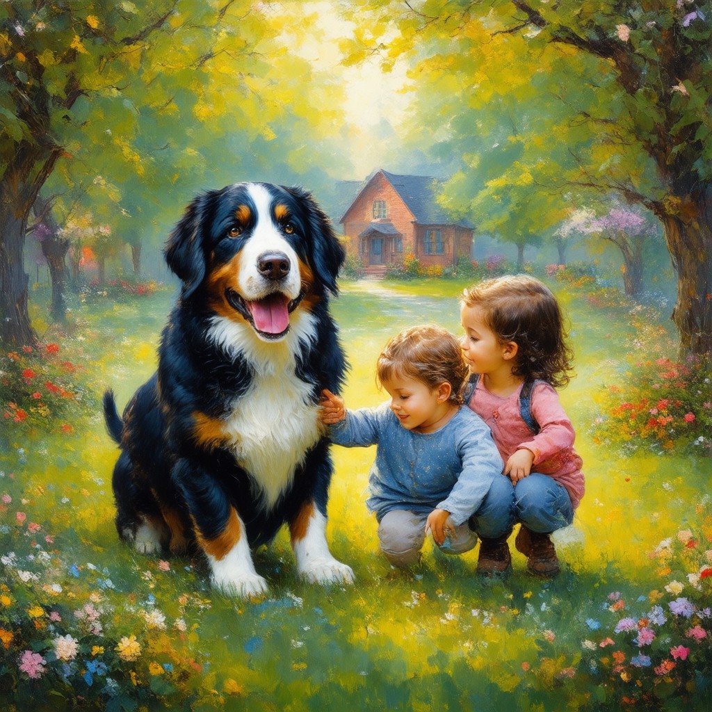 Is the Bernese Mountain Dog the Perfect Family Companion? Exploring Temperament, Cuddling Habits, and Care Costs 2 bernese mountain dog 490606
