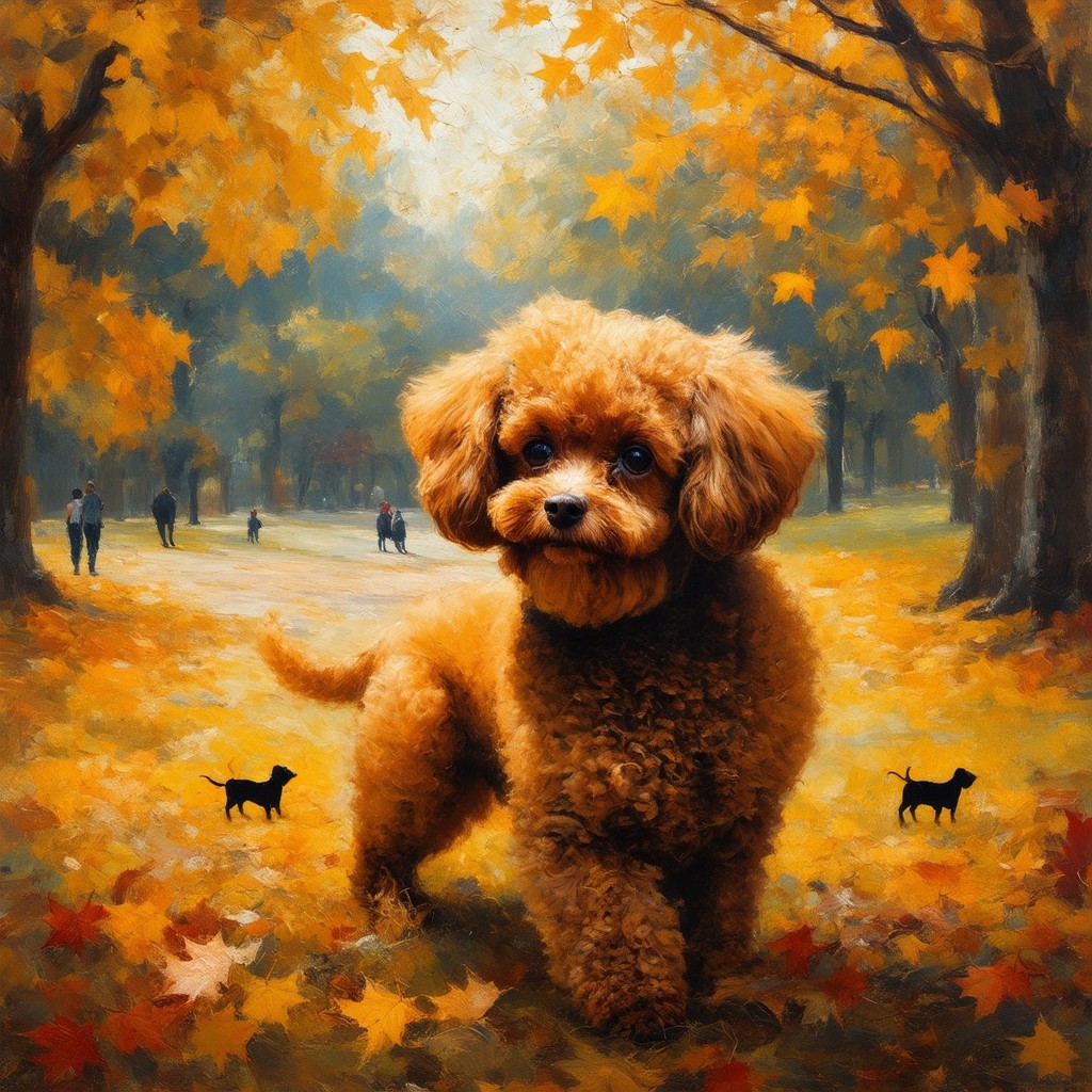 brown poodle 462497