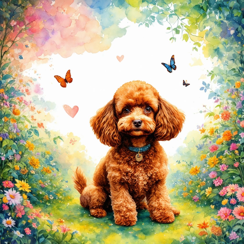 brown poodle 494282